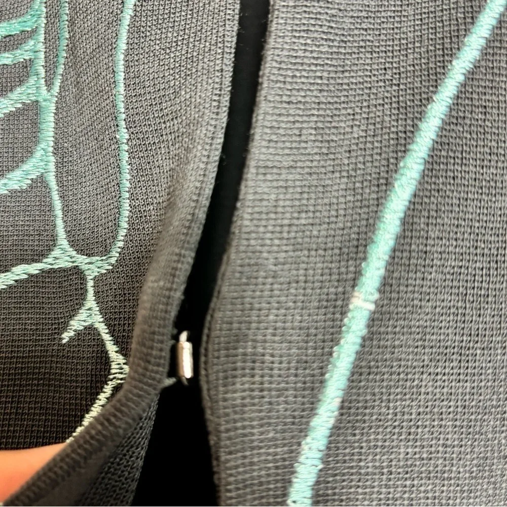 Ming Wang Grey Blue Women Blazer Size XS Brand New Granite Dawn Brand New - Picture 6 of 6